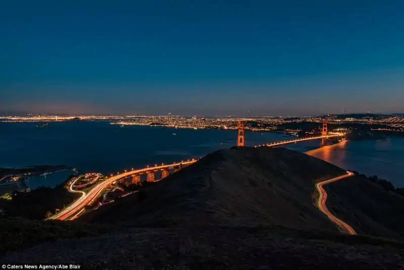 la baia di san francisco alle prime luci dell alba