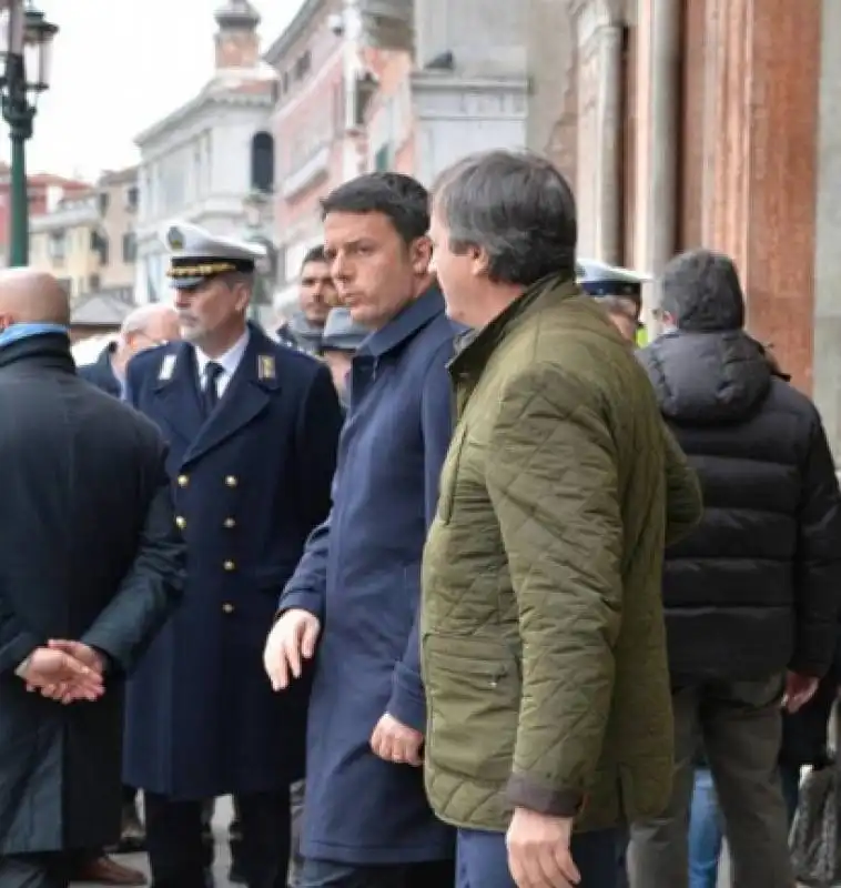 matteo renzi con luigi brugnaro 