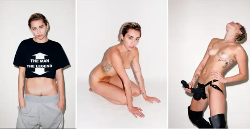 miley posa per terry richardson