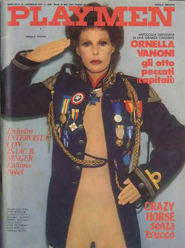 ornella vanoni sulla copertina di playmen