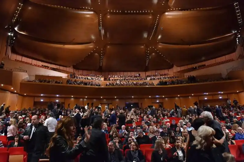 pubblico alla sala santa cecilia