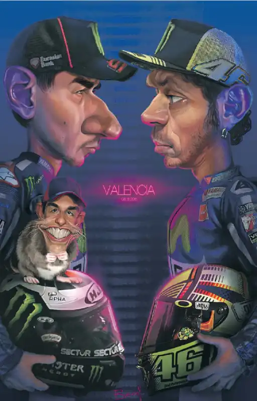 ROSSI MARQUEZ LORENZO - VIGNETTA DI BENNY