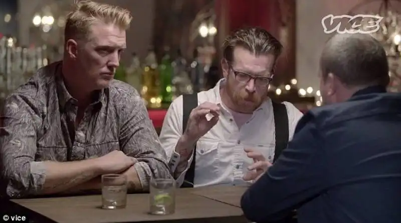 The Eagles of Death Metal (Joshua Homme, left, and lead singer Jesse Hughes, center) have described the horror of the Bataclan  