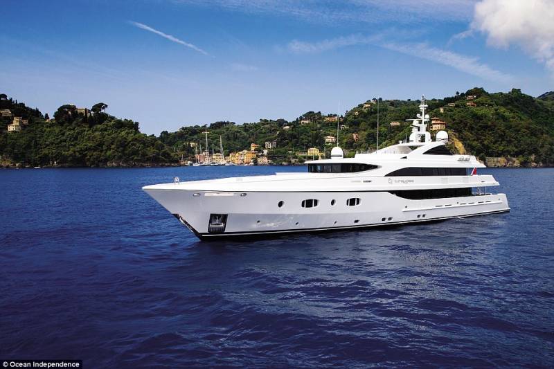 55 metre yacht named turquoise