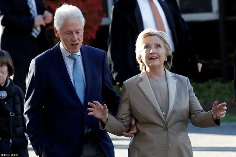 bill e hillary clinton al seggio