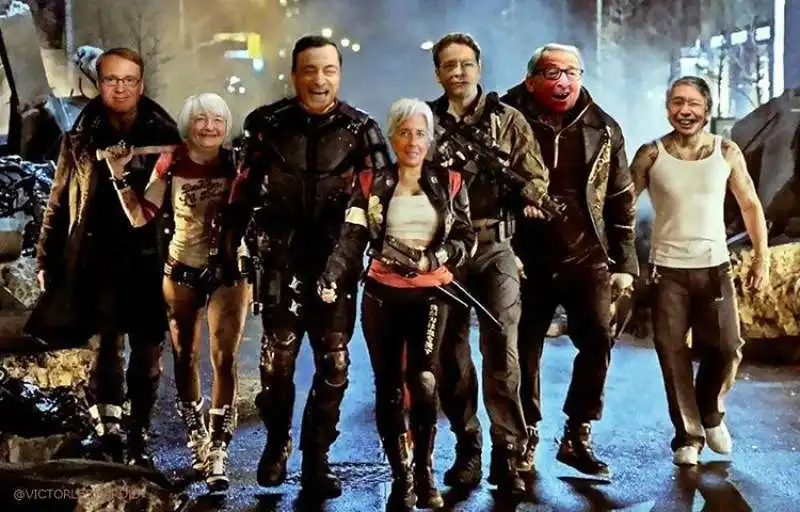 draghi yellen lagarde suicide squad