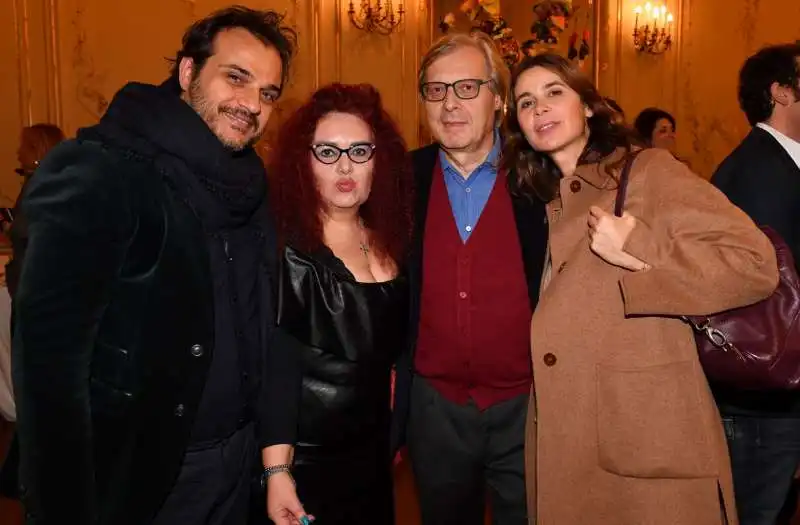 gennaro marchese  gabriella sassone vittorio sgarbi sabrina colle