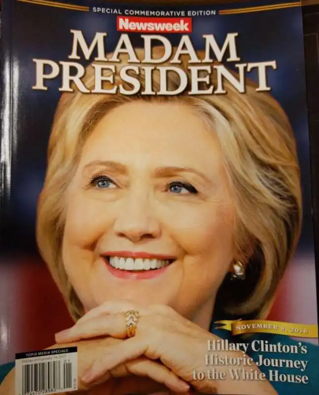 LA COPERTINA DI NEWSWEEK CON HILLARY CLINTON PRESIDENTE