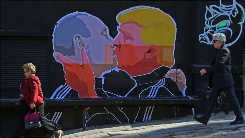 murale putin e trump