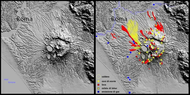 roma vulcani colli albani castelli romani