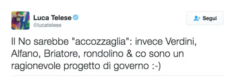 TELESE TWEET