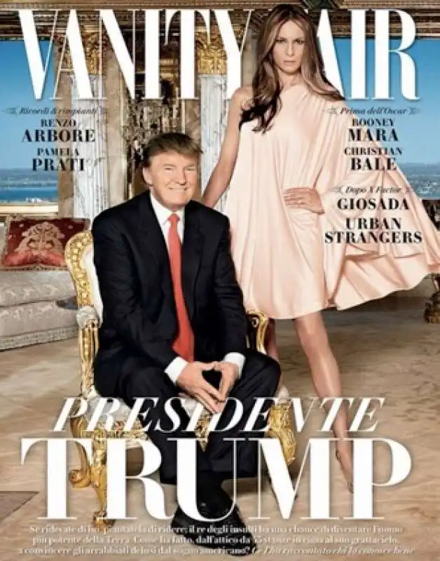 vanity fair ha messo in copertina il presidente trump