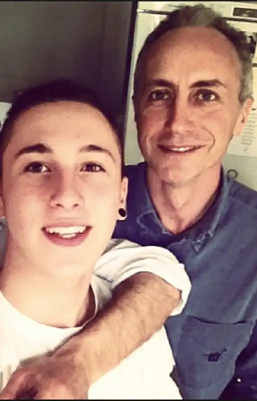 ALESSANDRO TRAVAGLIO CON IL PADRE MARCO