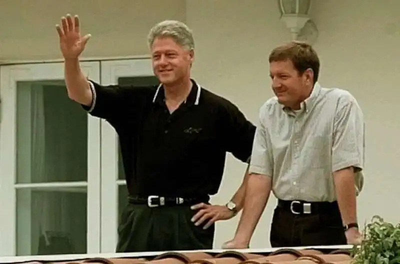 bill clinton e ron burkle nel 1997 con lui presidente