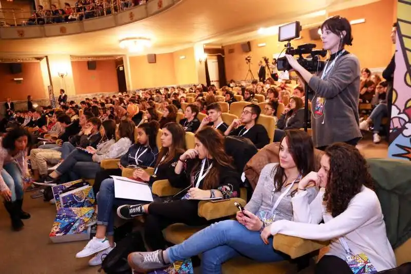 gli studenti in sala