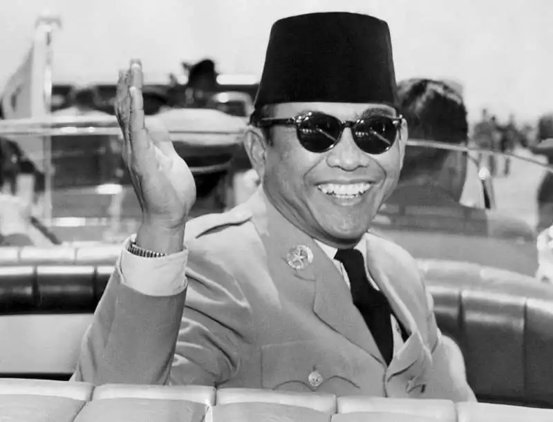 il vivace presidente indonesiano ahmed sukarno