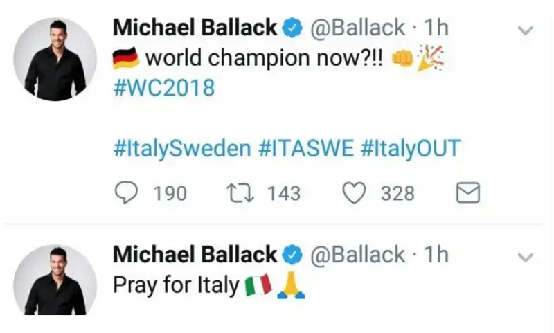 MICHEAL BALLACK TWEET