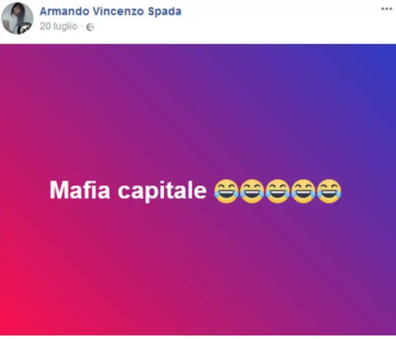 post di armando spada su facebook