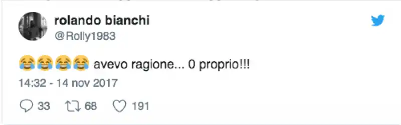 rolando bianchi tweet