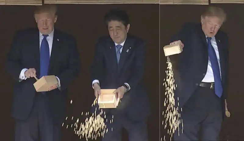 trump  e  shinzo abe le carpe