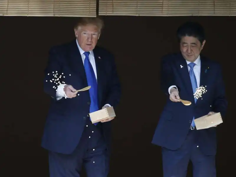 trump  e shinzo abe le carpe