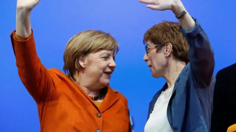 angela merkel annegret kramp karrenbauer