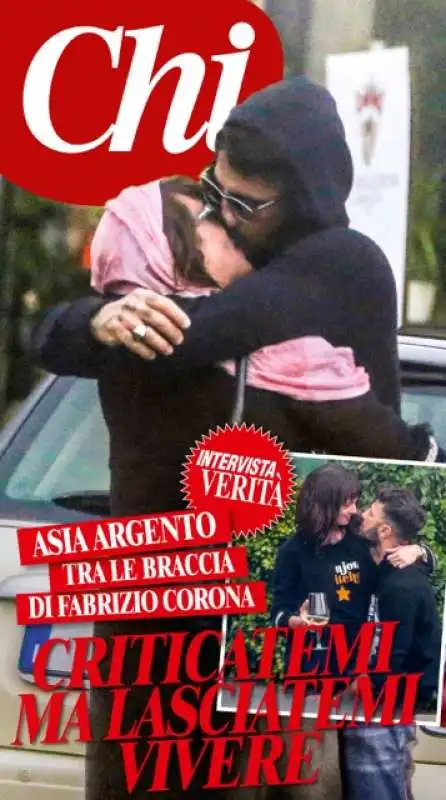 ASIA ARGENTO E FABRIZIO CORONA