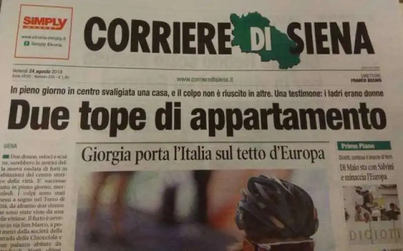 CORRIERE DI SIENA DIRETTO DA BECHIS