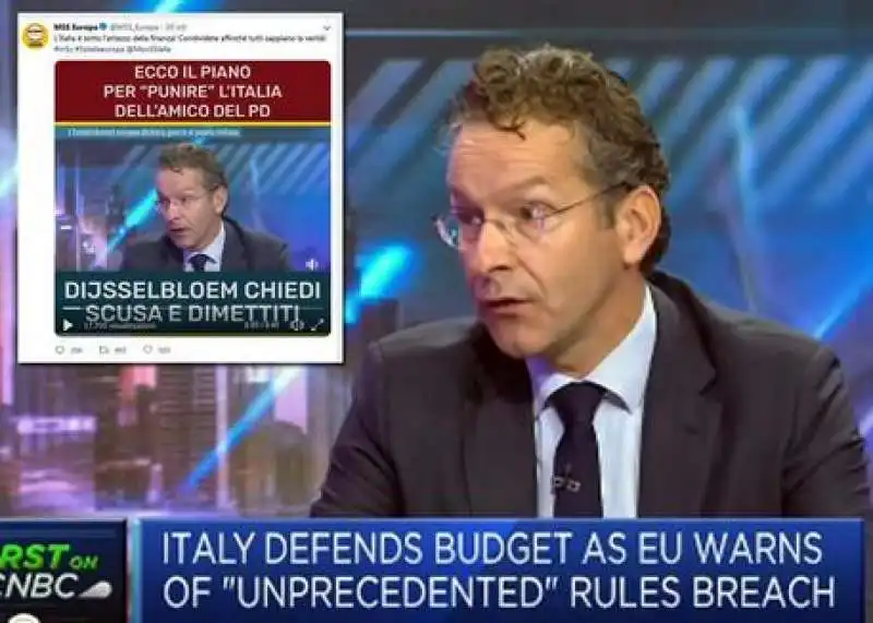 DIJSSELBLOEM E L'INTERVISTA FALSIFICATA DAL M5S