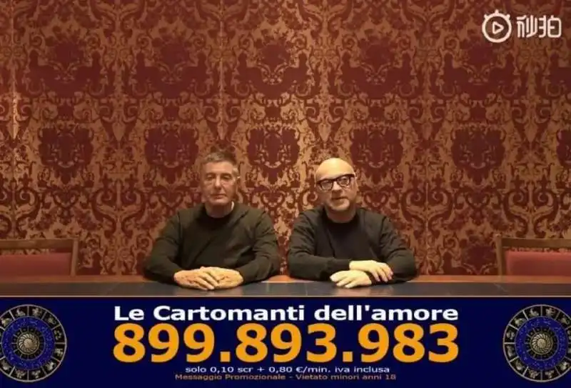 DOLCE E GABBANA CARTOMANTI DELL'AMORE