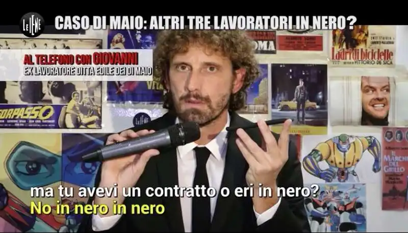 FILIPPO ROMA E IL SERVIZIO SUL LAVORO NERO NELL AZIENDA DI MAIO