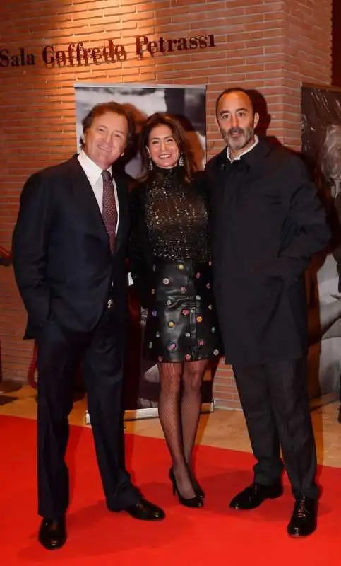 franco pesci con moroello diaz della vittoria pallavicini e la moglie