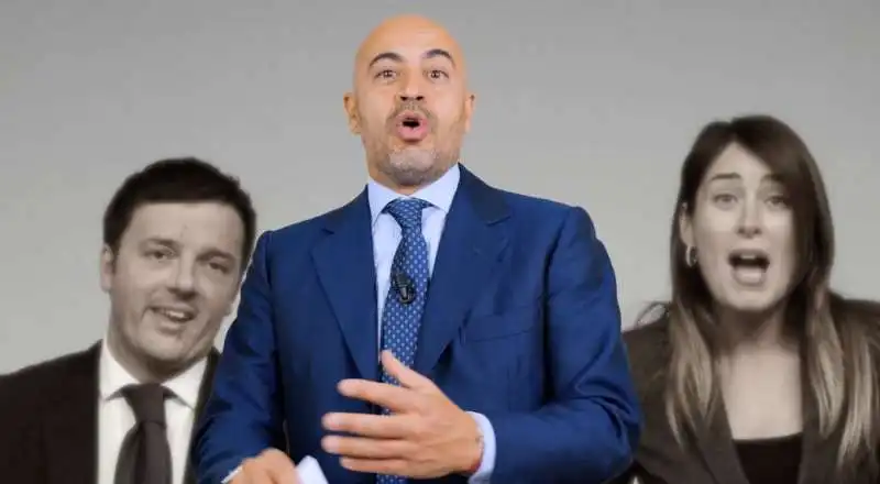 GIANLUIGI PARAGONE RENZI BOSCHI