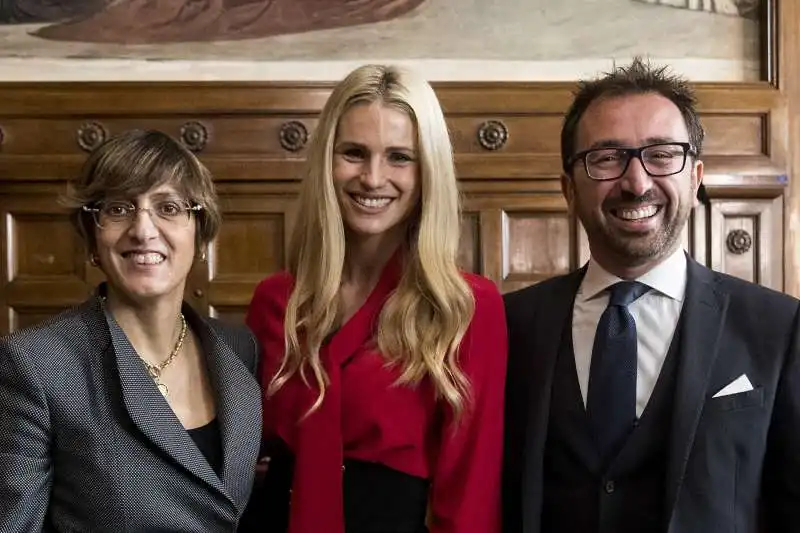 GIULIA BONGIORNO MICHELLE HUNZIKER ALFONSO BONAFEDE