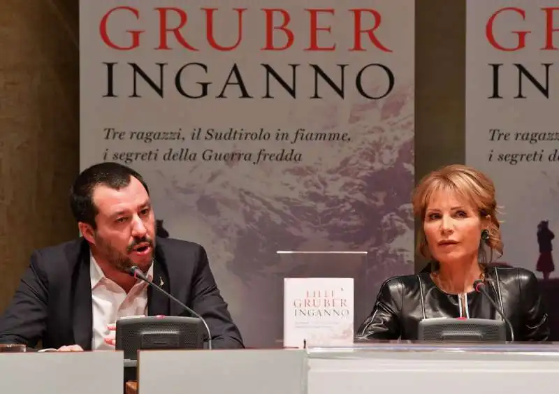 il ministro matteo salvini e lilli gruber (1)