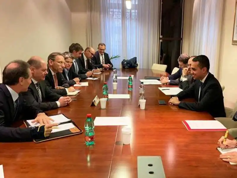 incontro tra di maio e olaf scholz