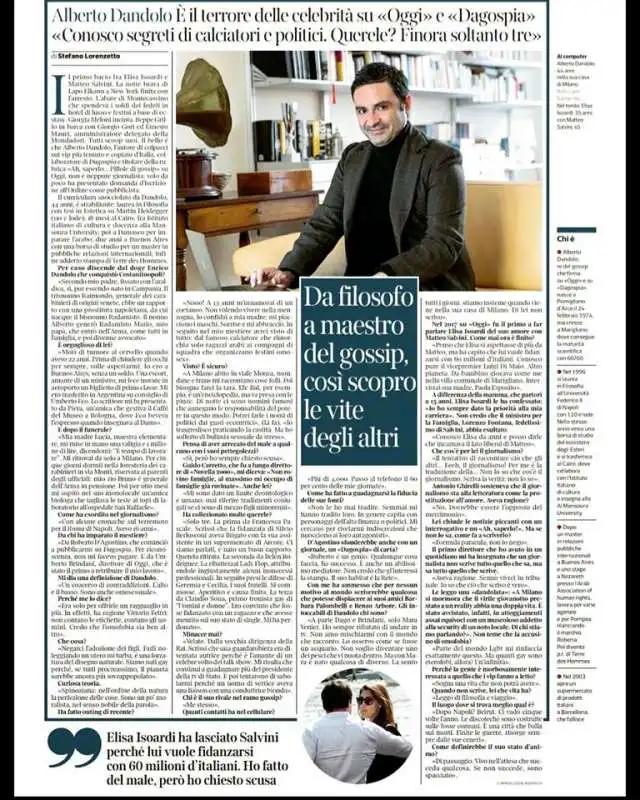 INTERVISTA DEL CORRIERE AD ALBERTO DANDOLO