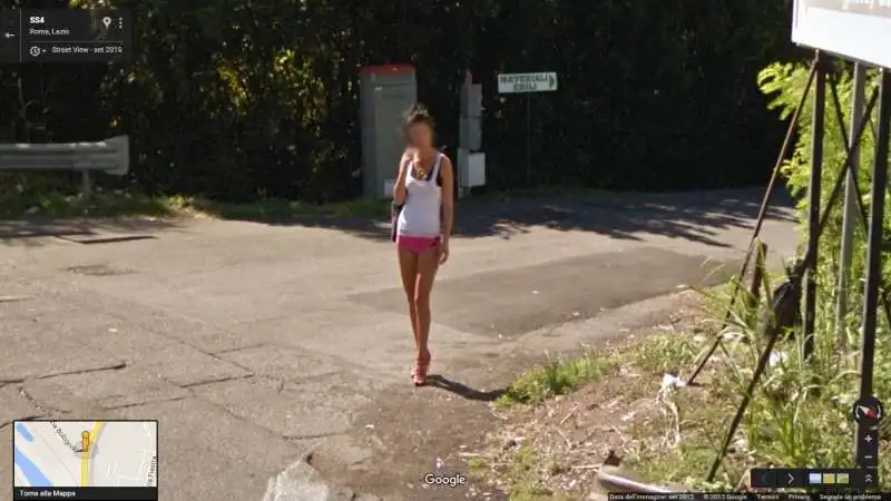 prostitute a roma su street view