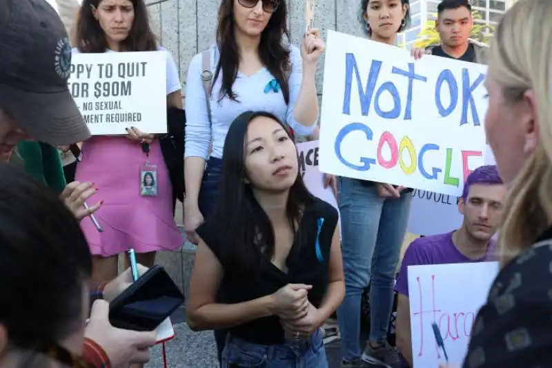 protesta  dei  dipendenti google contro i vertici