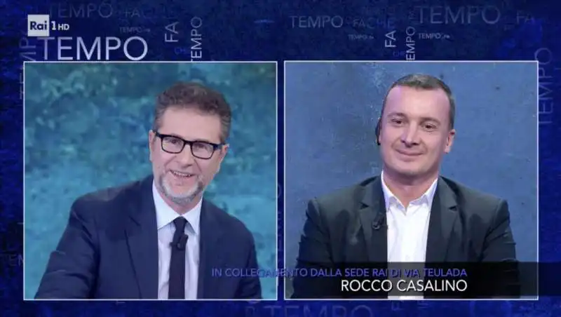 rocco casalino ospite di fazio a che tempo che fa 8