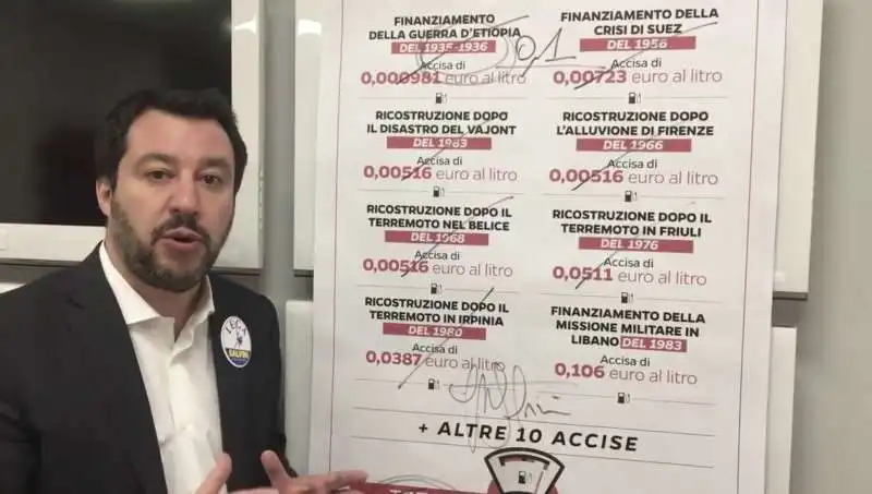 salvini e le accise sulla benzina 3