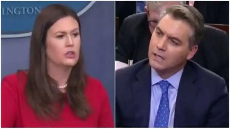 sarah huckabee sanders jim acosta