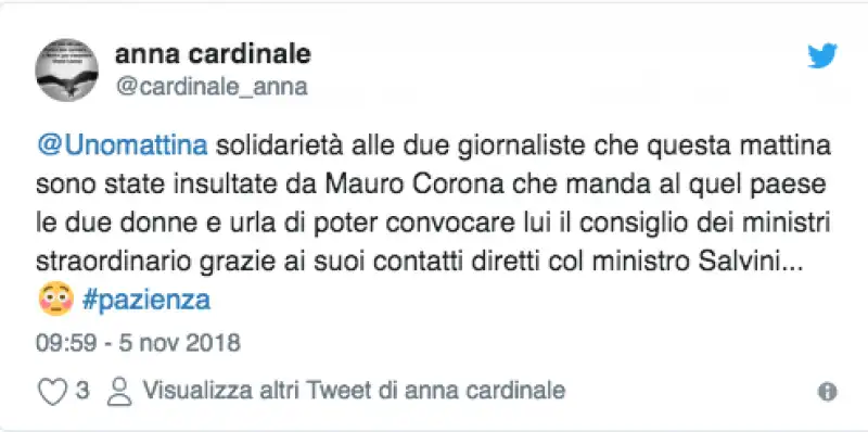 tweet telespettatori unomattina