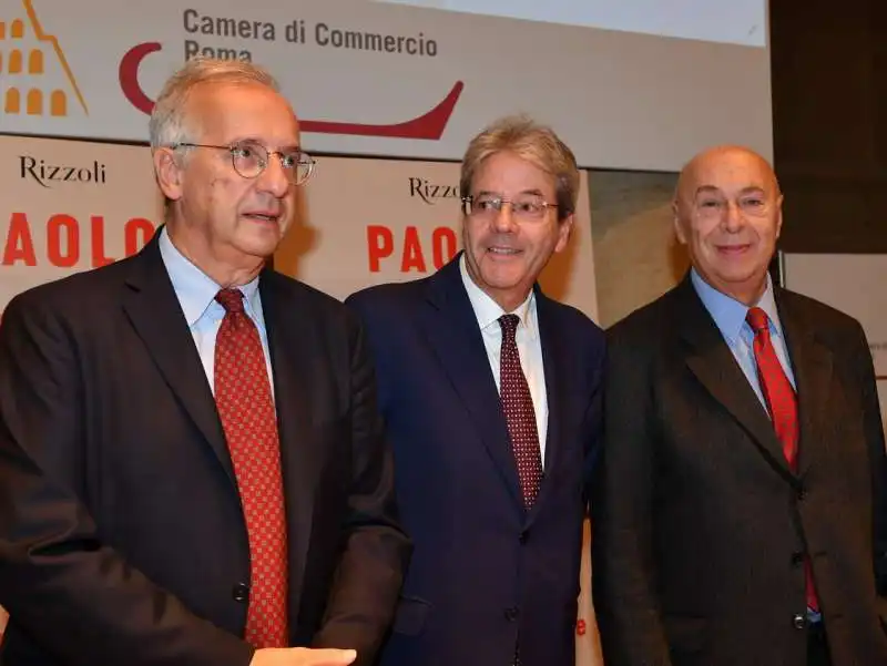 walter veltroni paolo gentiloni e paolo mieli