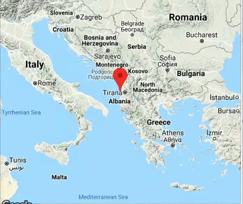 albania terremoto