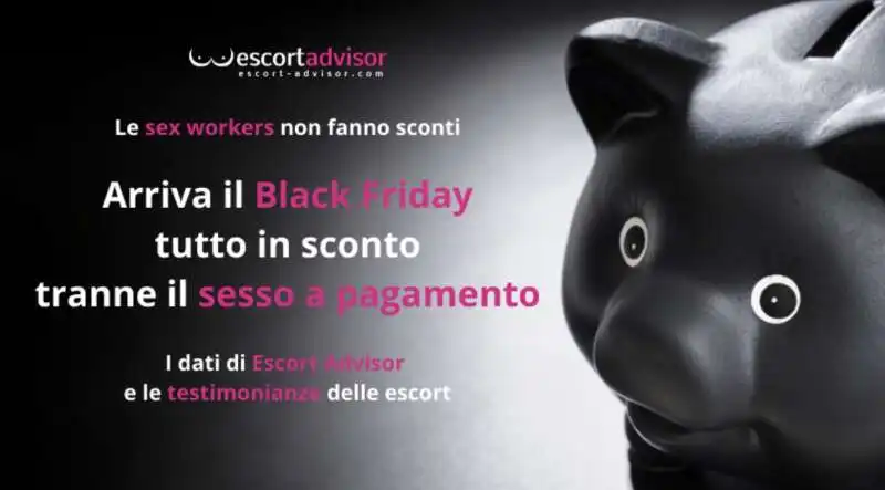 black friday, tutto in sconto ma non il sesso