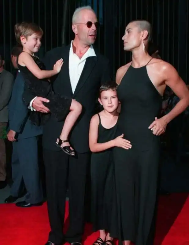 bruce willis, demi moore e le figlie 1