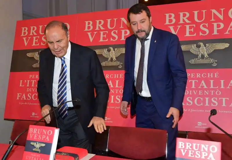 bruno vespa  matteo salvini  foto di bacco (1)