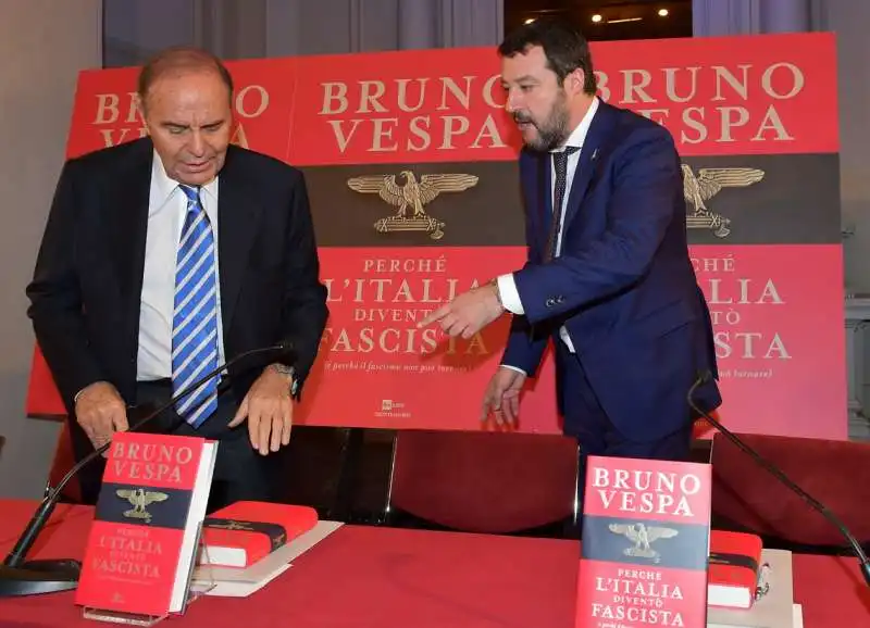 bruno vespa  matteo salvini  foto di bacco (2)