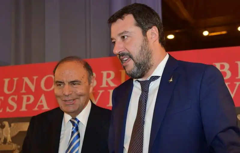 bruno vespa  matteo salvini  foto di bacco (8)